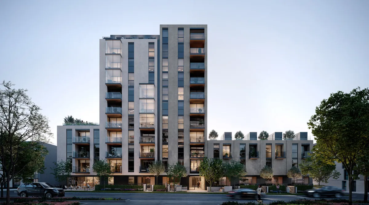 FORM rendering — 11-storey building by Anthem Properties in South Granville, Vancouver